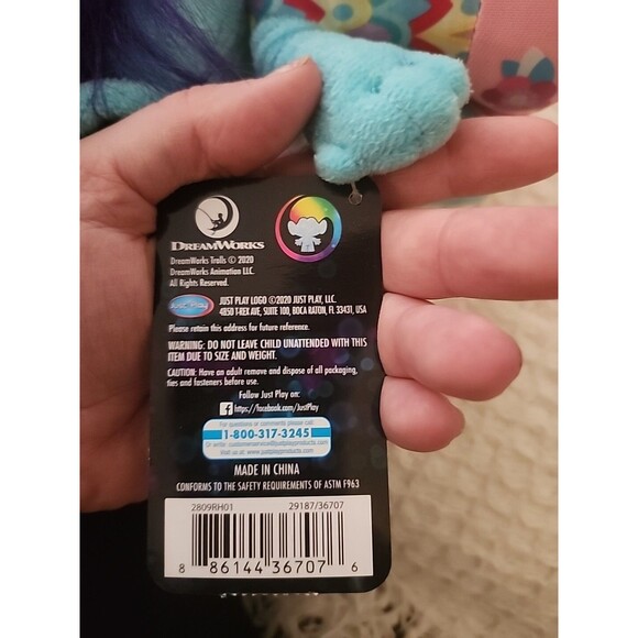 New Dreamworks Trolls World Tour Plush Branch Easter - Picture 7 of 7